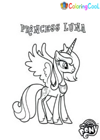 Princess Luna Coloring Pages