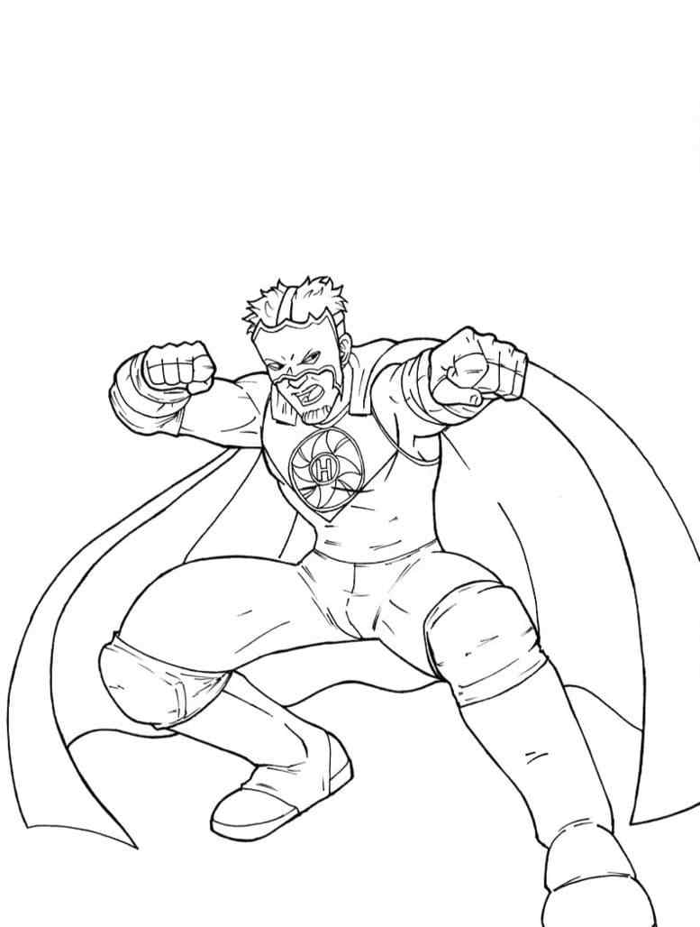 Theatrical Sports Show Coloring Page