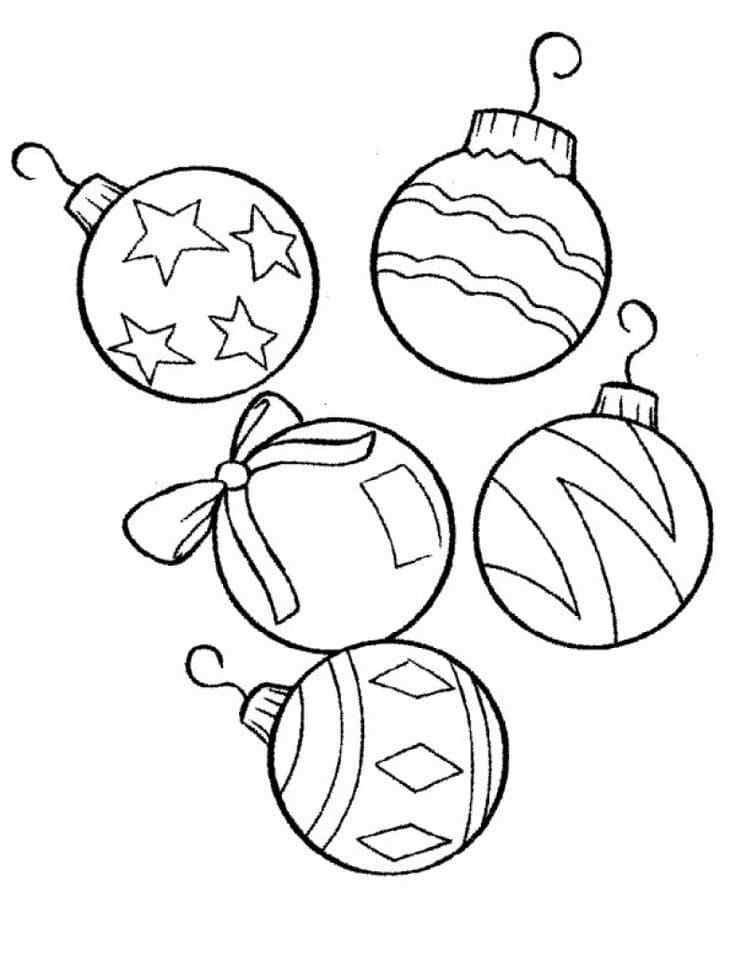 Printable Set Of Christmas Balls