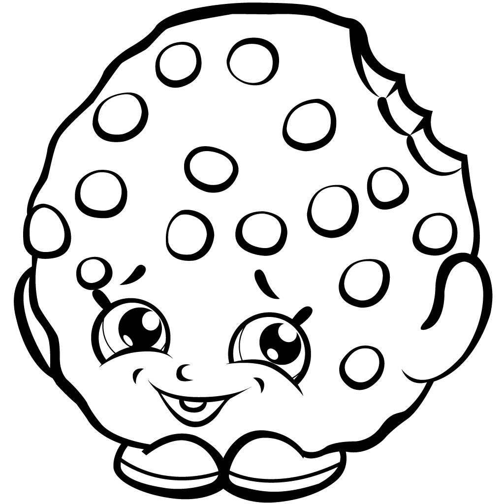 Baby Shopkins Cookie Coloring Page