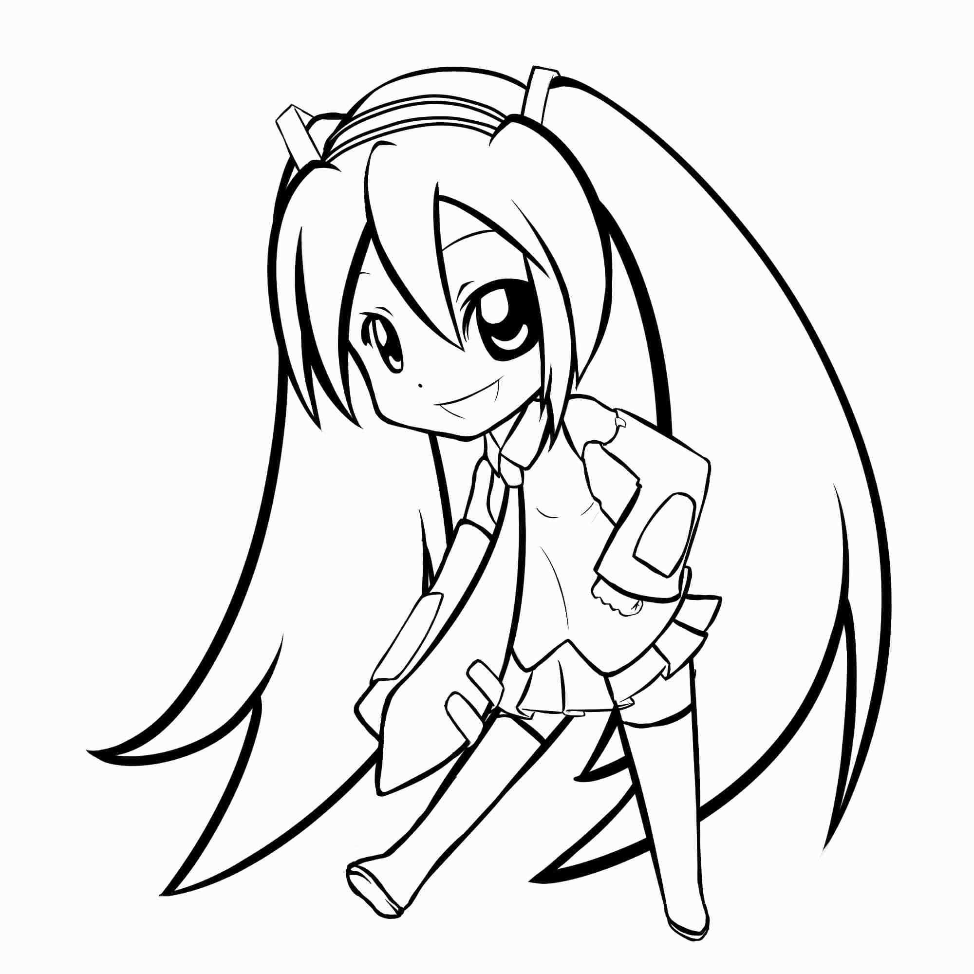 Singing Baby Hatsune Miku Coloring Pages   Coloring Cool