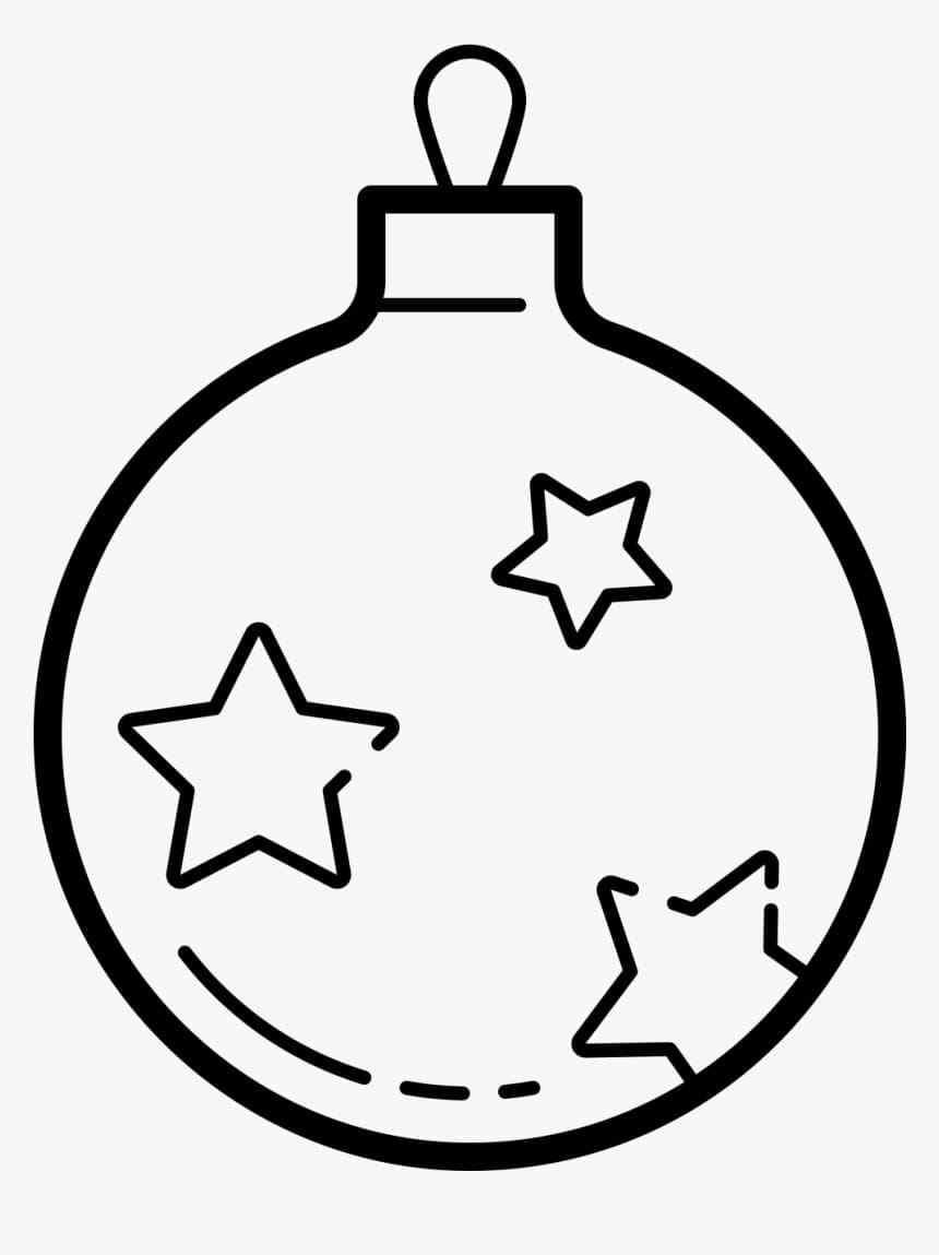 Smooth Ball With Stars Coloring Page
