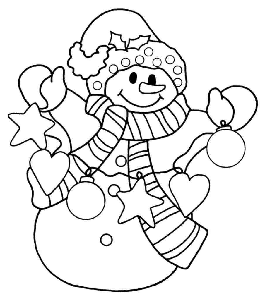 Garland Of Different Bulbs Coloring Page