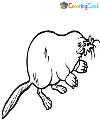 Mole Coloring Pages