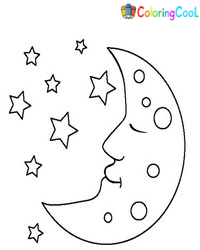 Moon Coloring Pages