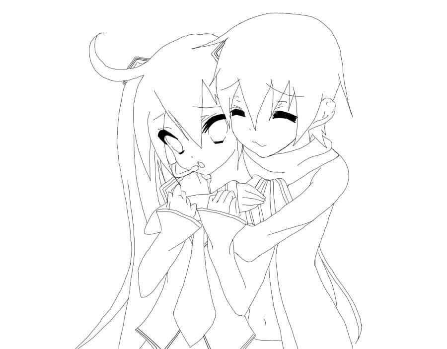 Support Vocaloid Coloring Page