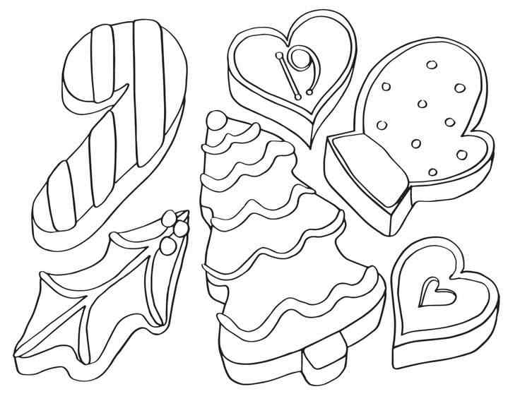 Sweet Treats On Advent Coloring Page