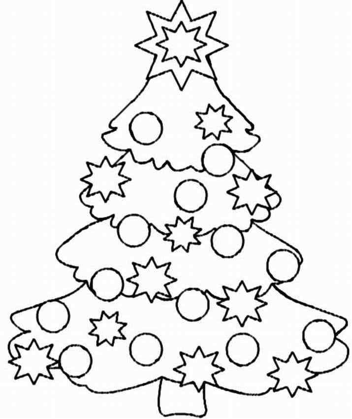 New Christmas Garland Coloring Page