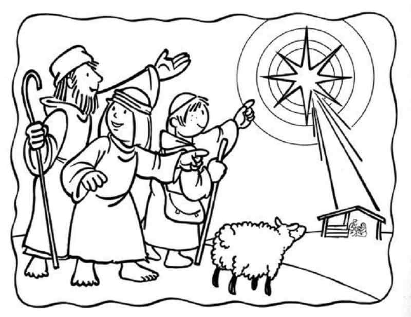 Place Where Jesus Was Born Coloring Page