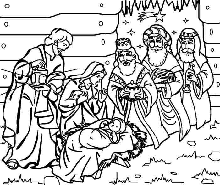 God And Gave Him Gold Incense And Myrrh Coloring Page
