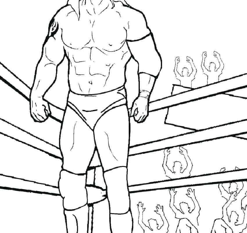 The Body Of A Real Fighter Coloring Page