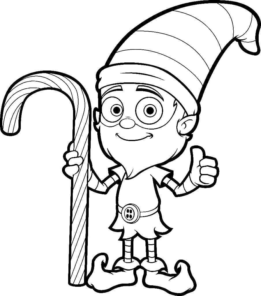 Sweet Present For Christmas Coloring Page