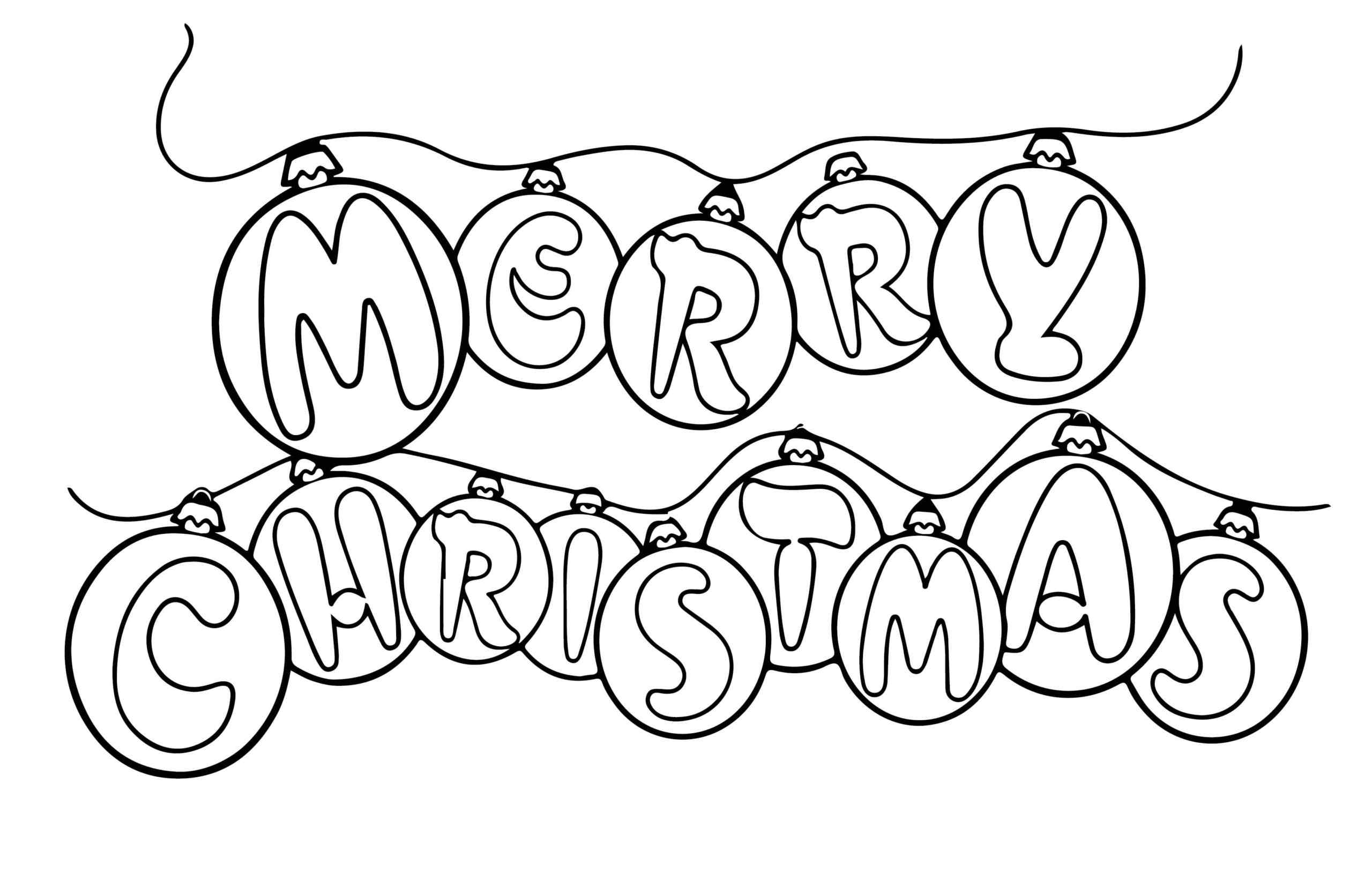 Brighter With A Garland Coloring Page
