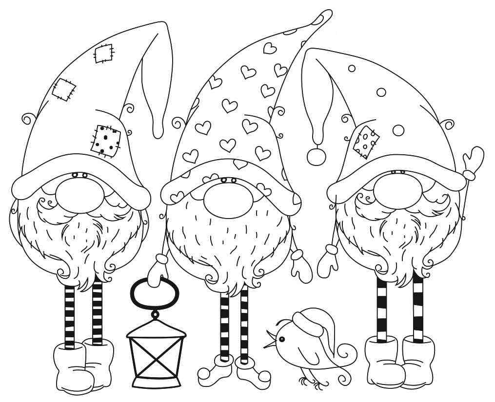 The Kindest Magic Helpers of Santa Claus Coloring Page