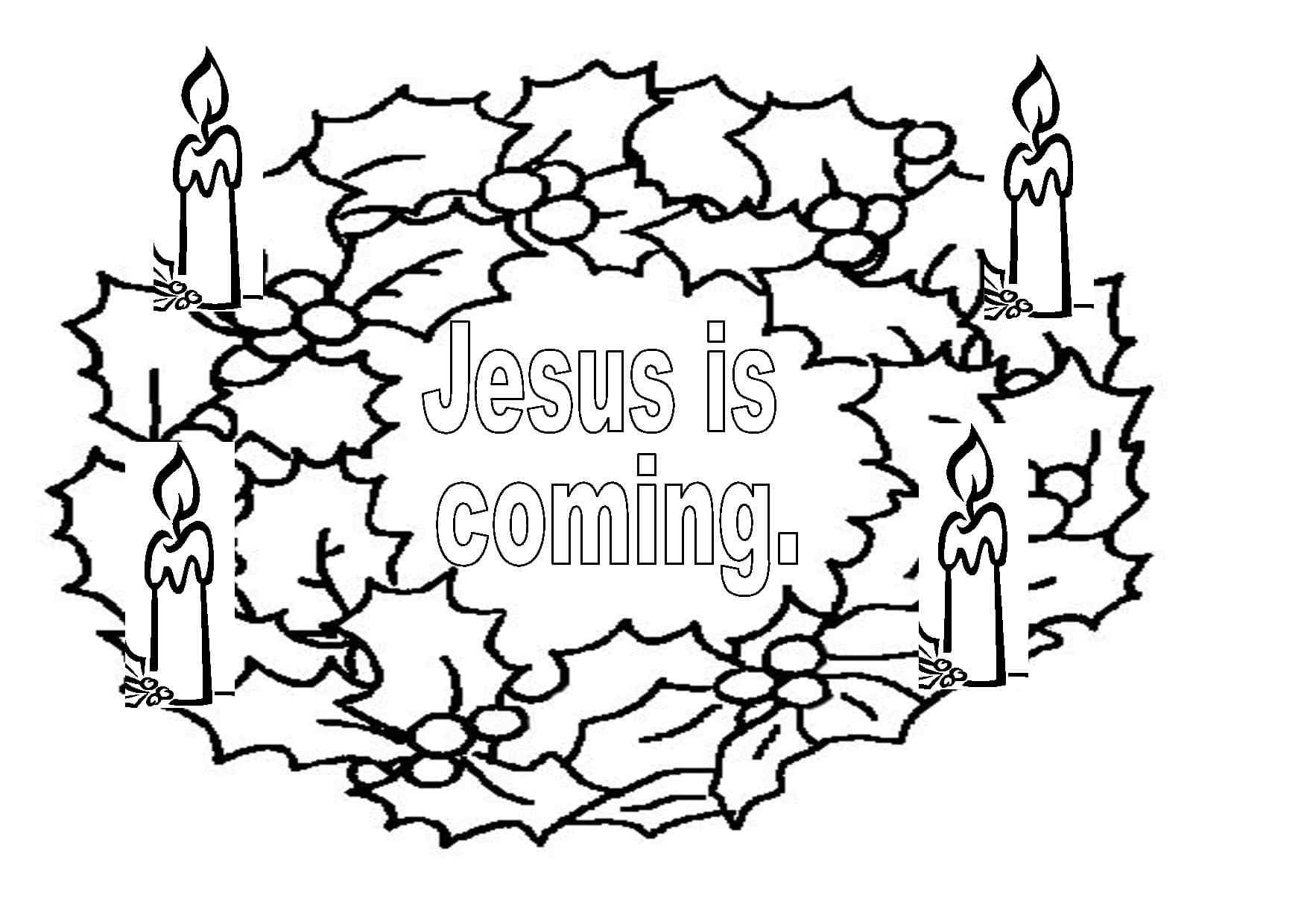 Anticipation Of The Nativity Of Christ Coloring Page