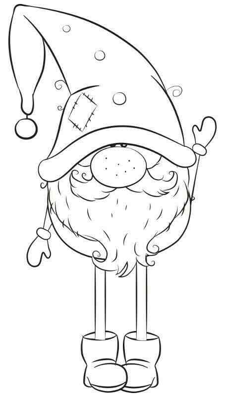 Gnome For Kids Coloring Page