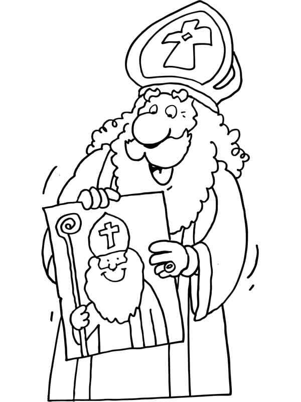A Portrait On Advent Coloring Page
