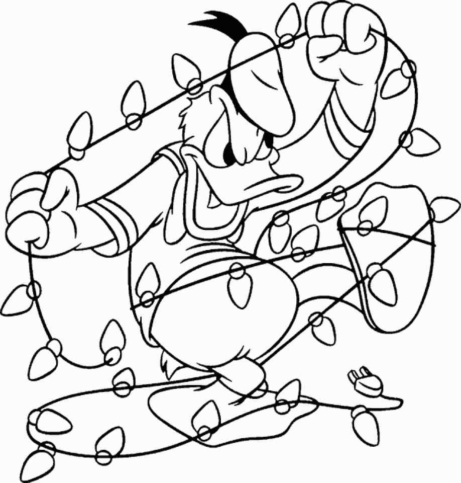 The Sneaky Duck Decided To Ruin Christmas Coloring Page