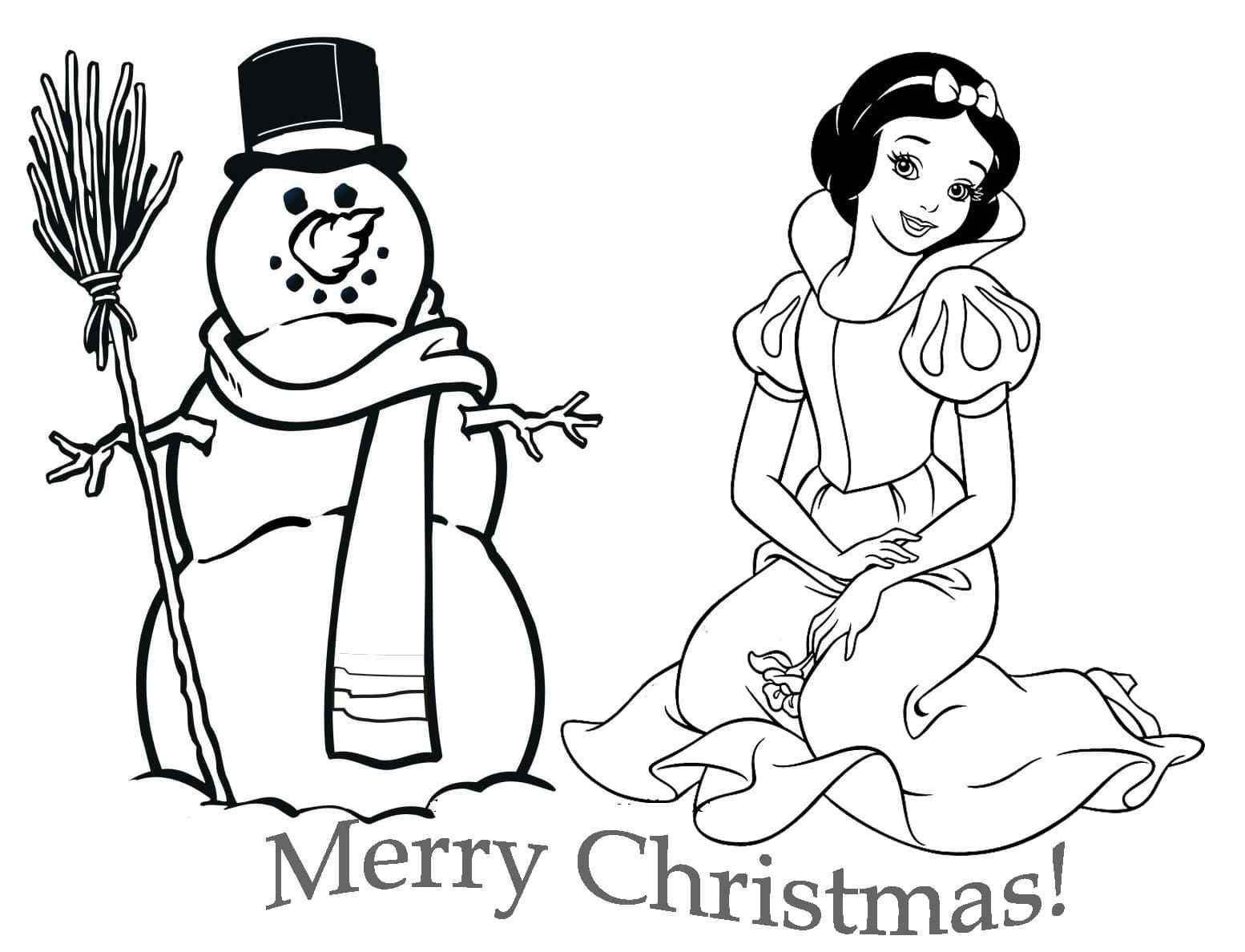 The Snowman Creates A Festive Mood Coloring Page