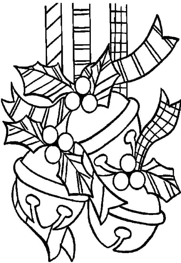 Three Balloons Fastened With A Festive Ribbon Coloring Page