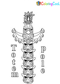 Totem Pole Coloring Pages