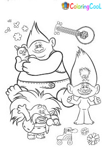 Trolls World Tour Coloring Pages