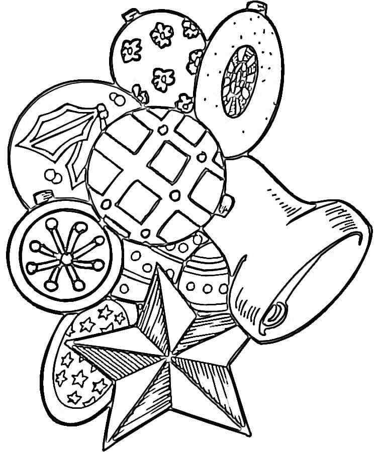 Unusual Christmas Decorations For The Holiday Coloring Page
