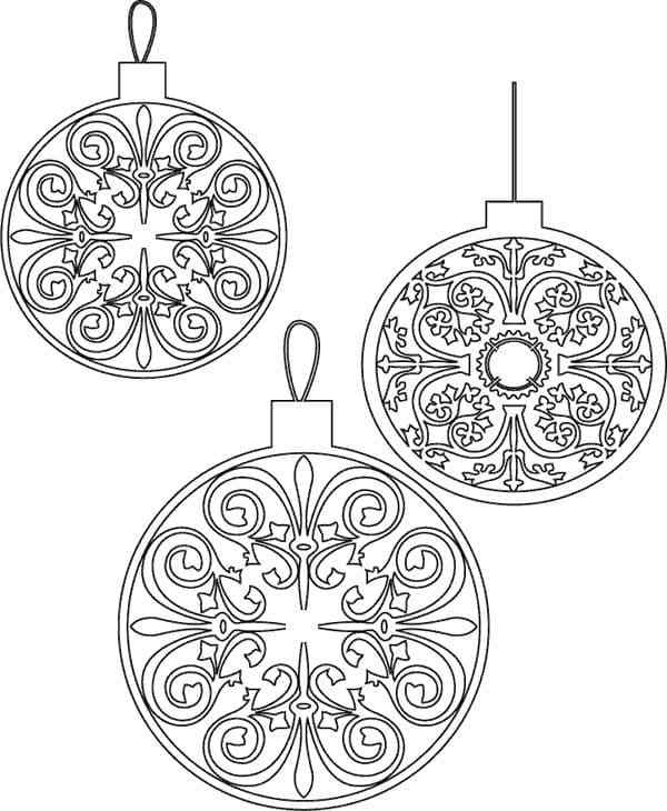 Unusual And Complex Ornaments Coloring Page