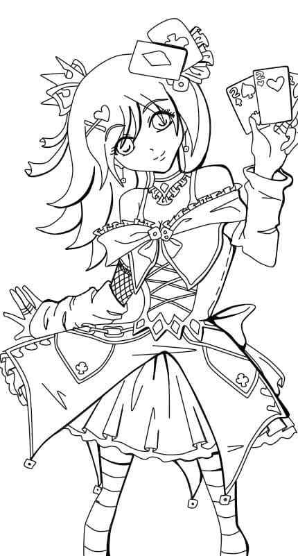 Unusual Vocaloid Coloring Page
