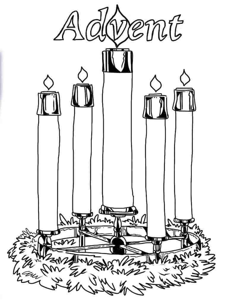 Waiting For The Nativity Of Christ Coloring Page