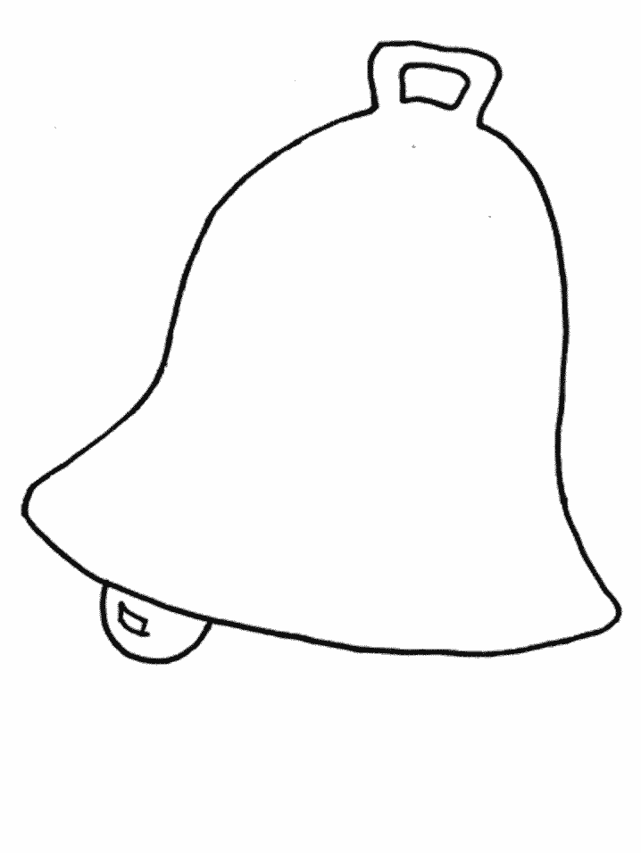Unique Christmas Bell Coloring Page