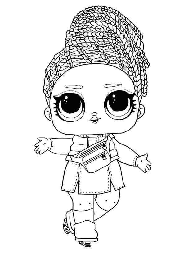 New Christmas LOL Doll For Kids Coloring Page