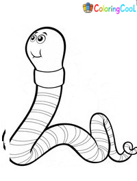 Earthworm Coloring Pages
