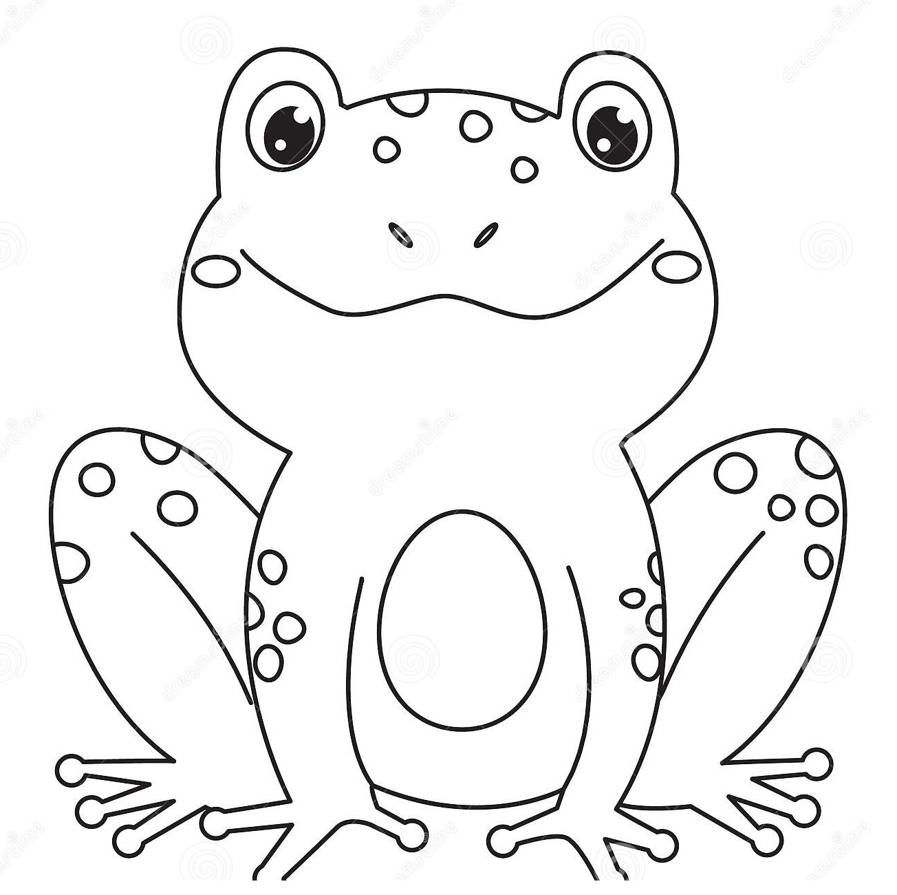 New Frog Coloring Page