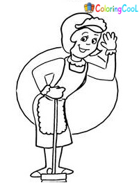 Maid Coloring Pages