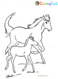 Розмальовки коней