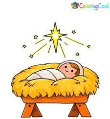 6 Easy Steps To Create A Baby Jesus Drawing – How To Draw Baby Jesus Coloring Page
