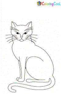고양이 색칠 공부 페이지