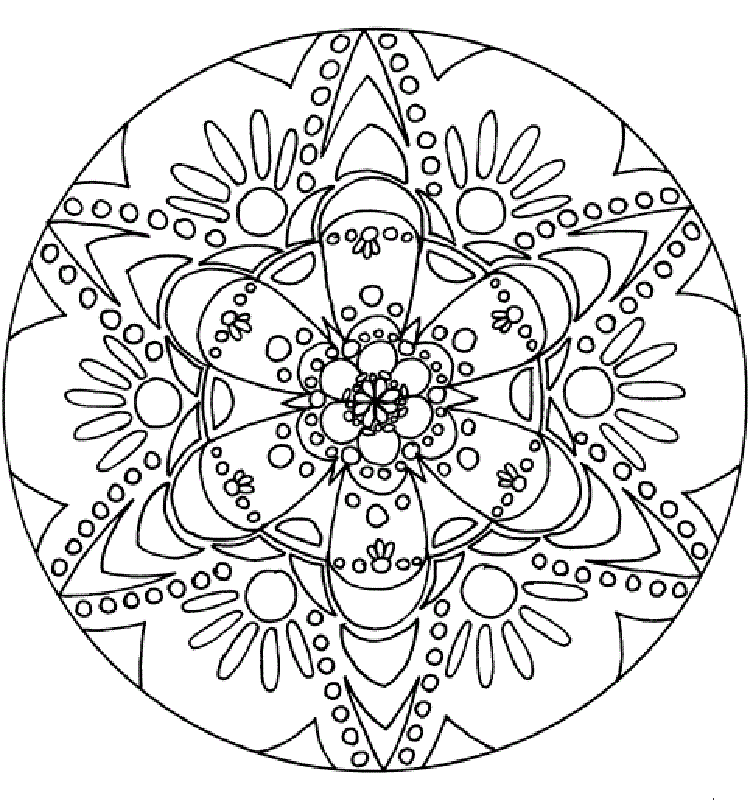 Christmas Mandala With Nice Designs