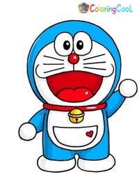 How To Draw Doraemon – The Details Instructions Coloring Page