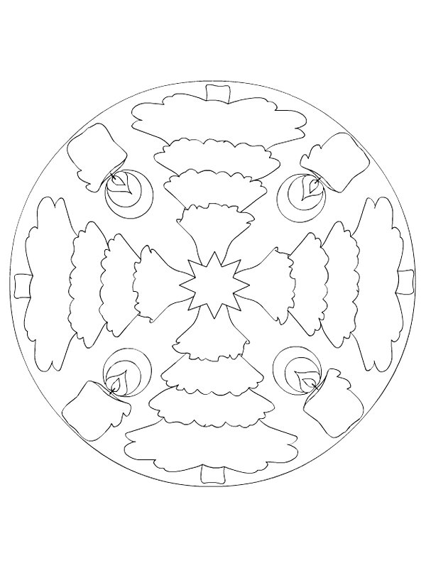 Designs For Christmas Mandala