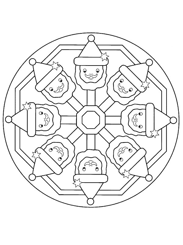 Designs Of Christmas Mandala