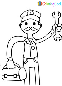 Mechanic Coloring Pages