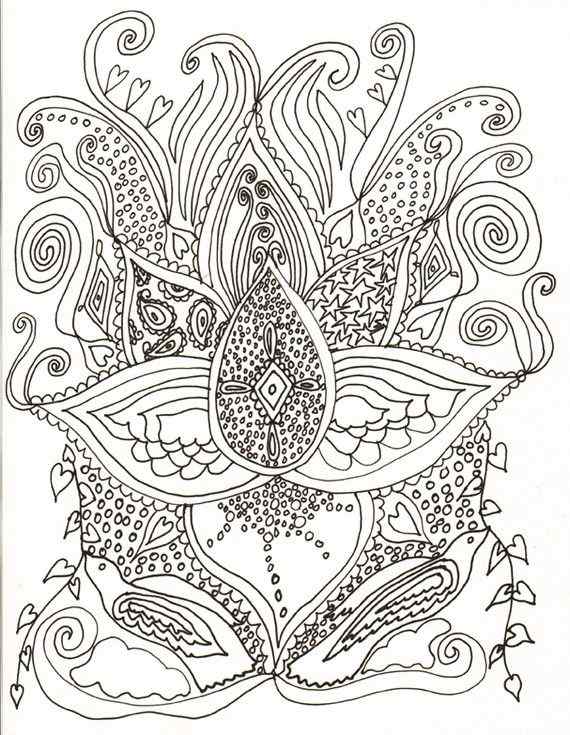 Fun Psychedelic For Art Coloring Page