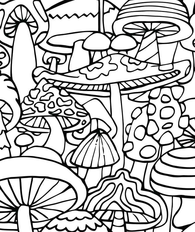 Fun Psychedelic Coloring Page