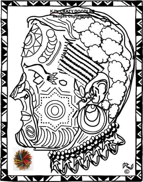 Funny Psychedelic Coloring Page