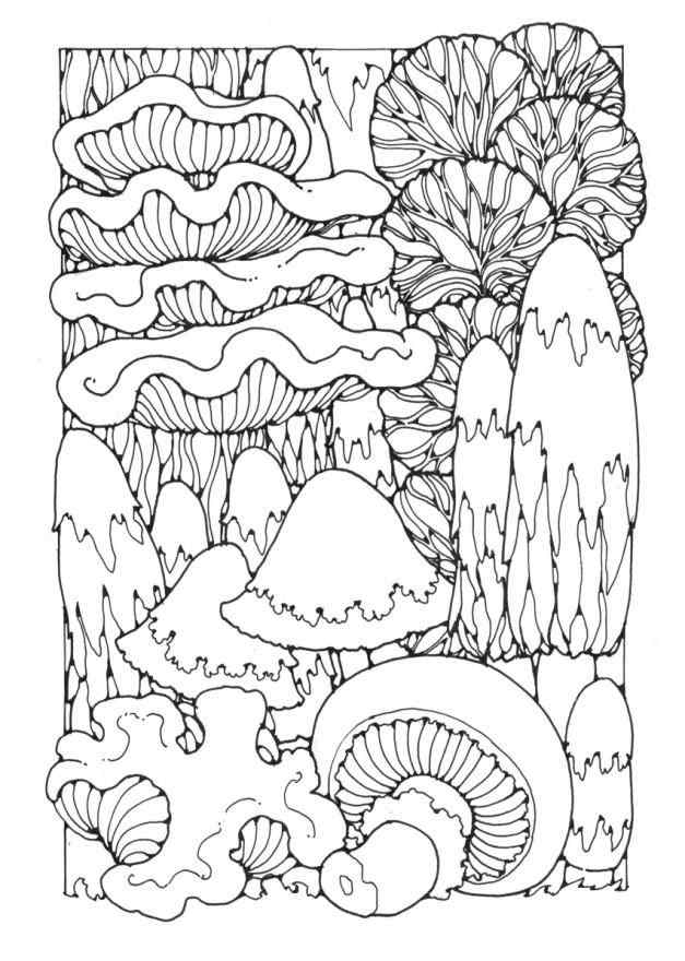 Nicest Psychedelic Coloring Page