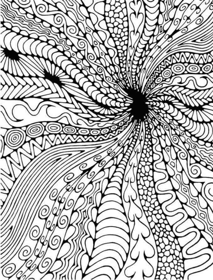 Newsest Psychedelic Coloring Page