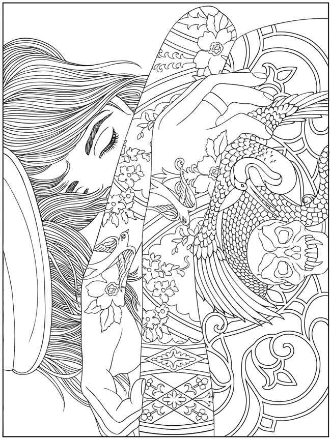 New Psychedelic To Print Coloring Page