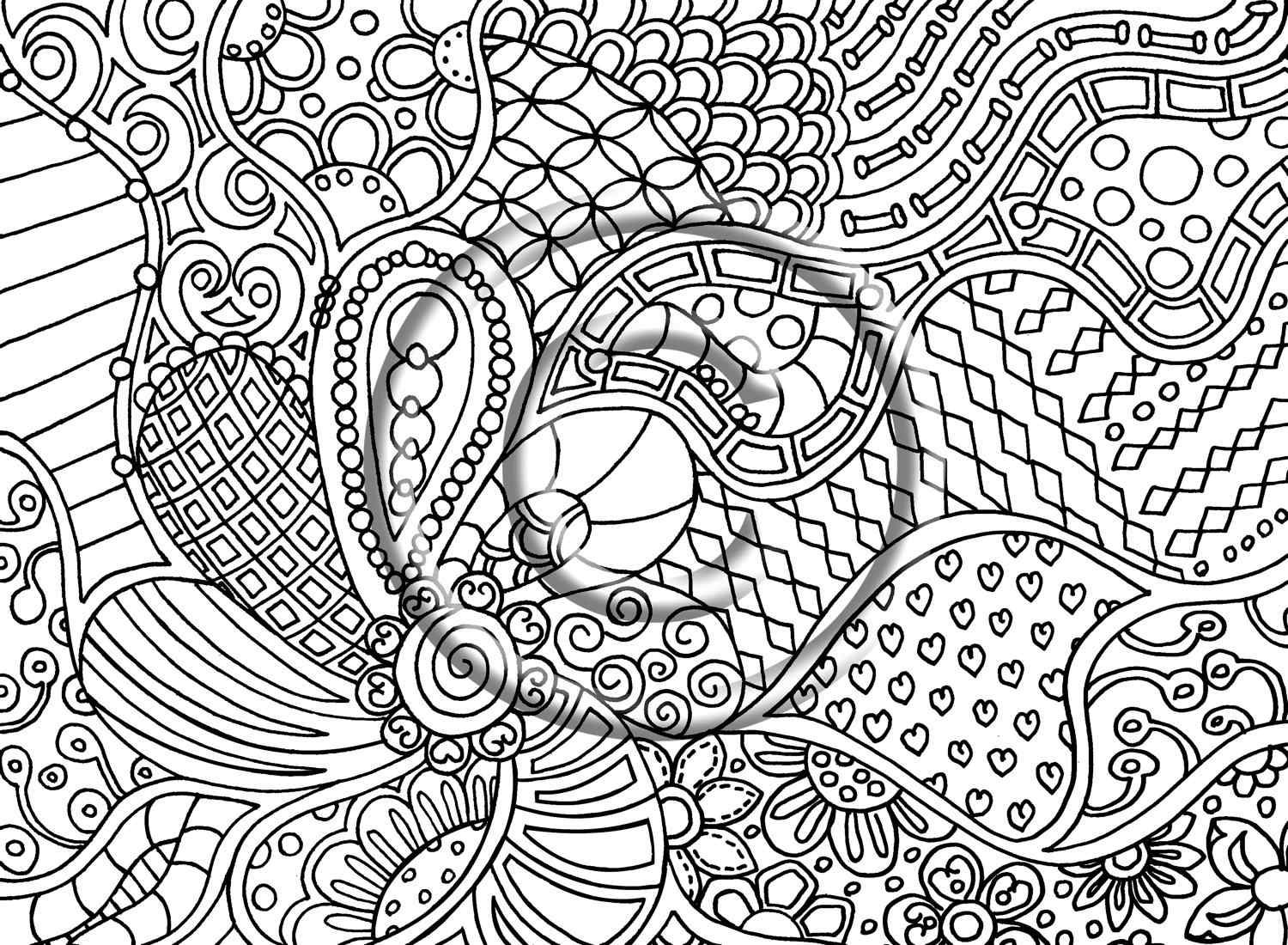 Psychedelic For Children Coloring Page